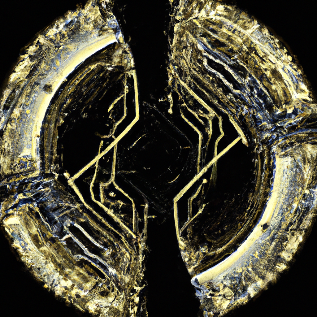 an intricate, stylized "W" with circuit patterns subtly woven in, symbolizing the fusion of technology and brilliance