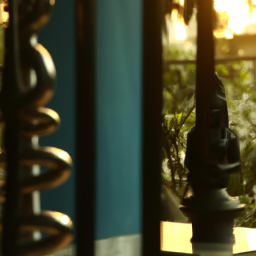 Lord Shiva at the back of yoga class post